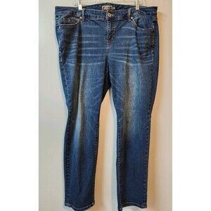 Torrid Womens Jeans Size 18R Boyfriend Straight Mid Rise Medium Wash Stretch